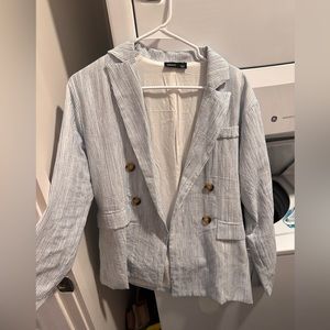 Striped / Searsucker blazer